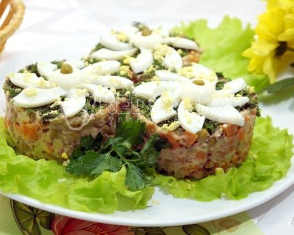 Салат «Ромашки»