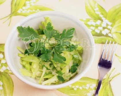 Салат c редькой