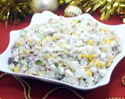Салат с тунцом «Морской огонек»