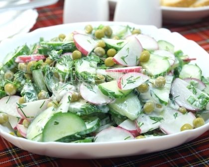 Салат из редиски