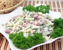 Салаты с огурцами